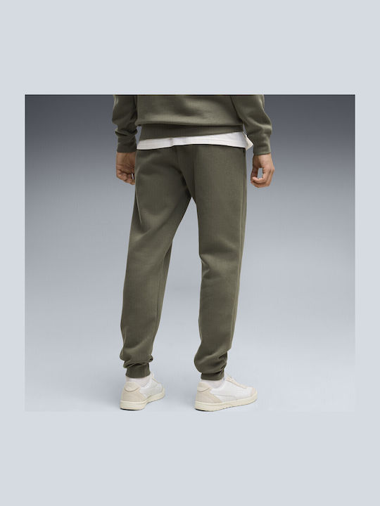 Puma Essentials No.1 Logo Ανδρικό Παντελόνι Φόρμας Χακί 682607-86 - Image 3