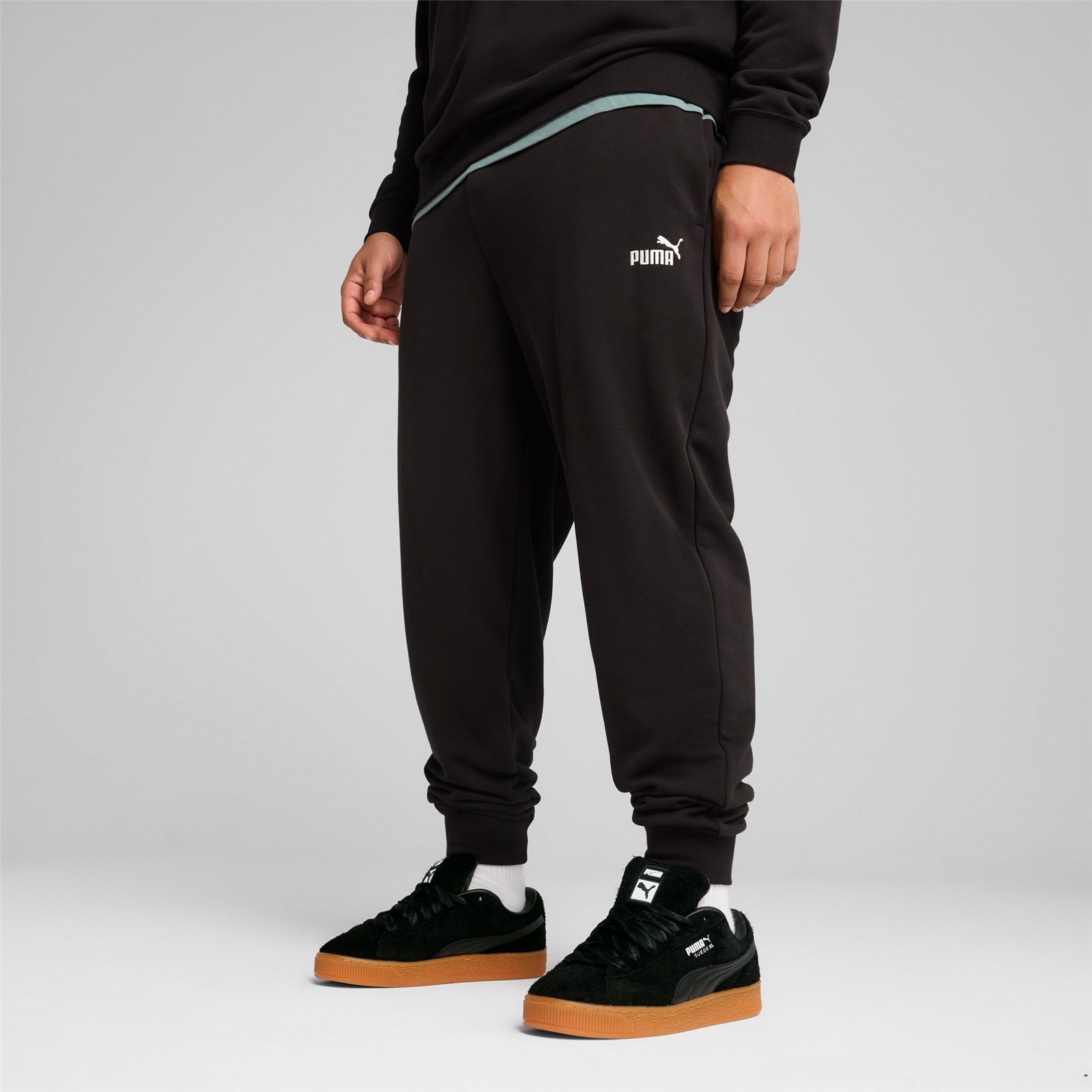 Puma ESS No.1 Logo Ανδρικό Παντελόνι Φόρμας PUMA Black 682608-01 - Image 2