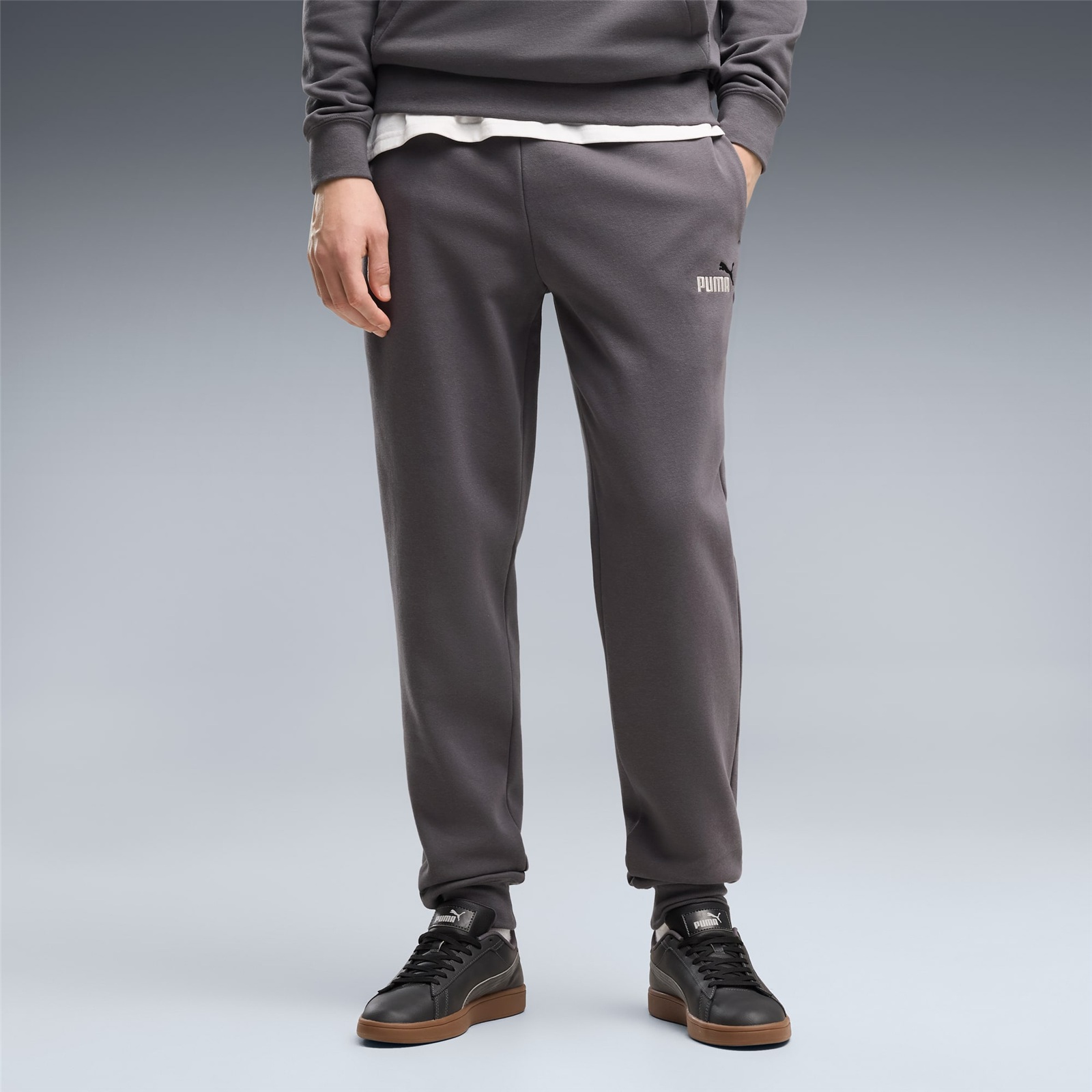 Puma ESS 2 Color No.1 Logo Ανδρικό Παντελόνι Φόρμας Moody Gray 684713-77 - Image 2