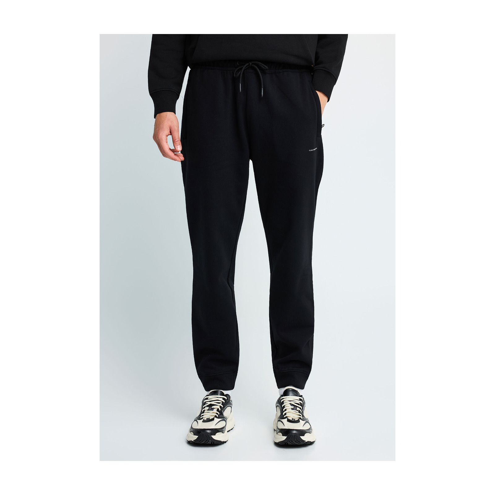 Funky Buddha FBM014-050-02 Black ανδρικό fleece jogger παντελόνι φόρμας — εικόνα προϊόντος 1