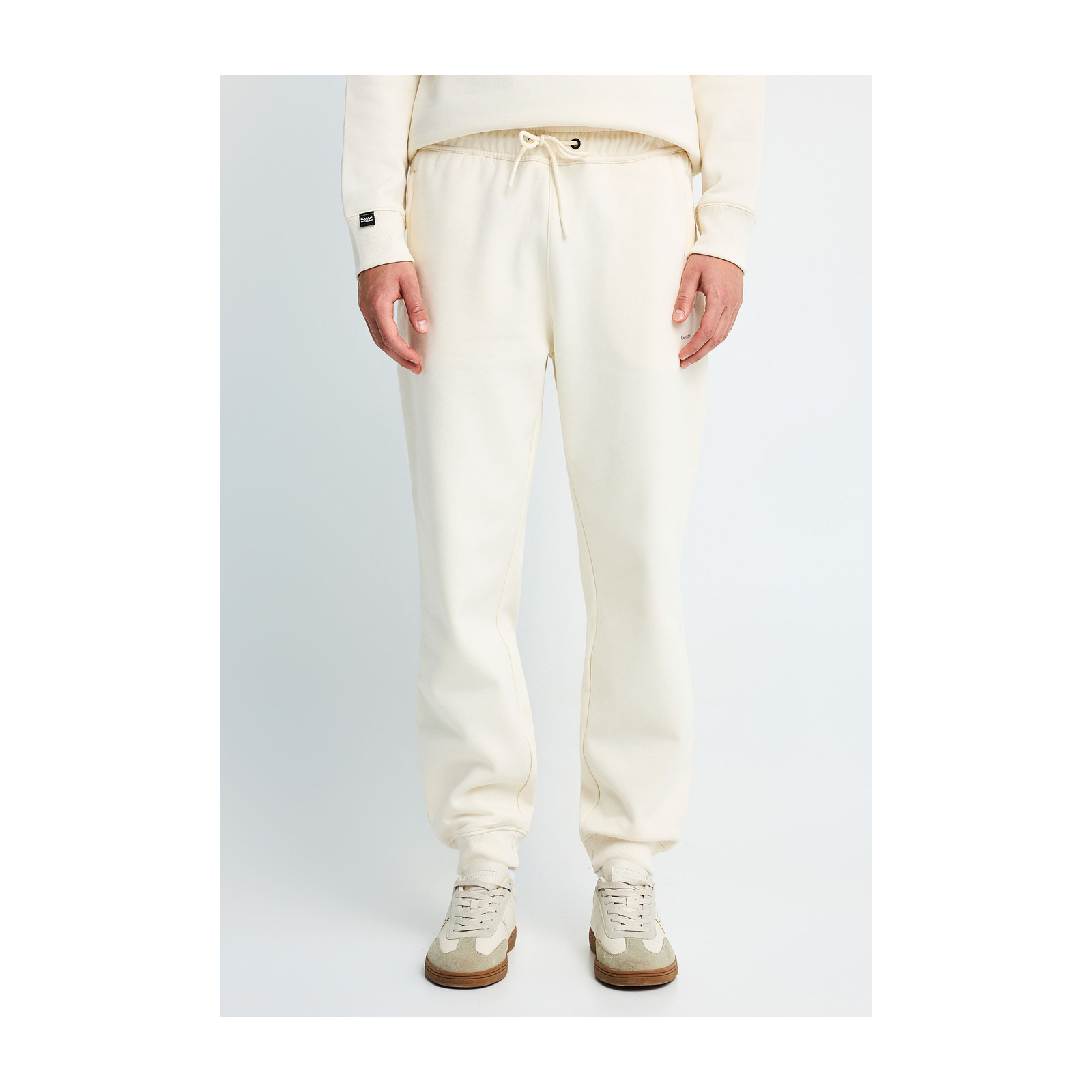 Funky Buddha FBM014-050-02 Chalk ανδρικό fleece jogger παντελόνι φόρμας — εικόνα προϊόντος 1