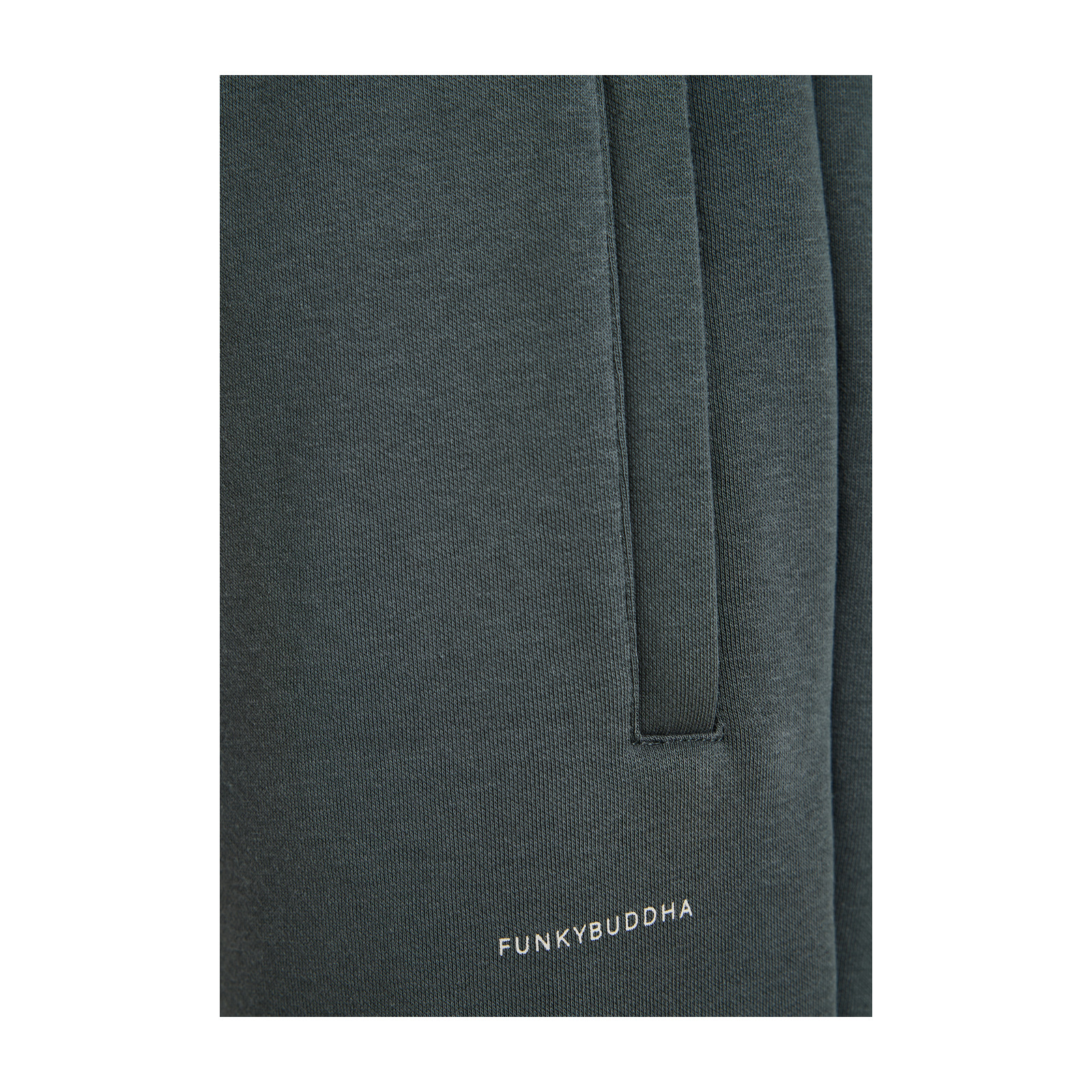 Funky Buddha FBM014-050-02 Green Storm ανδρικό fleece jogger παντελόνι φόρμας — εικόνα προϊόντος 2