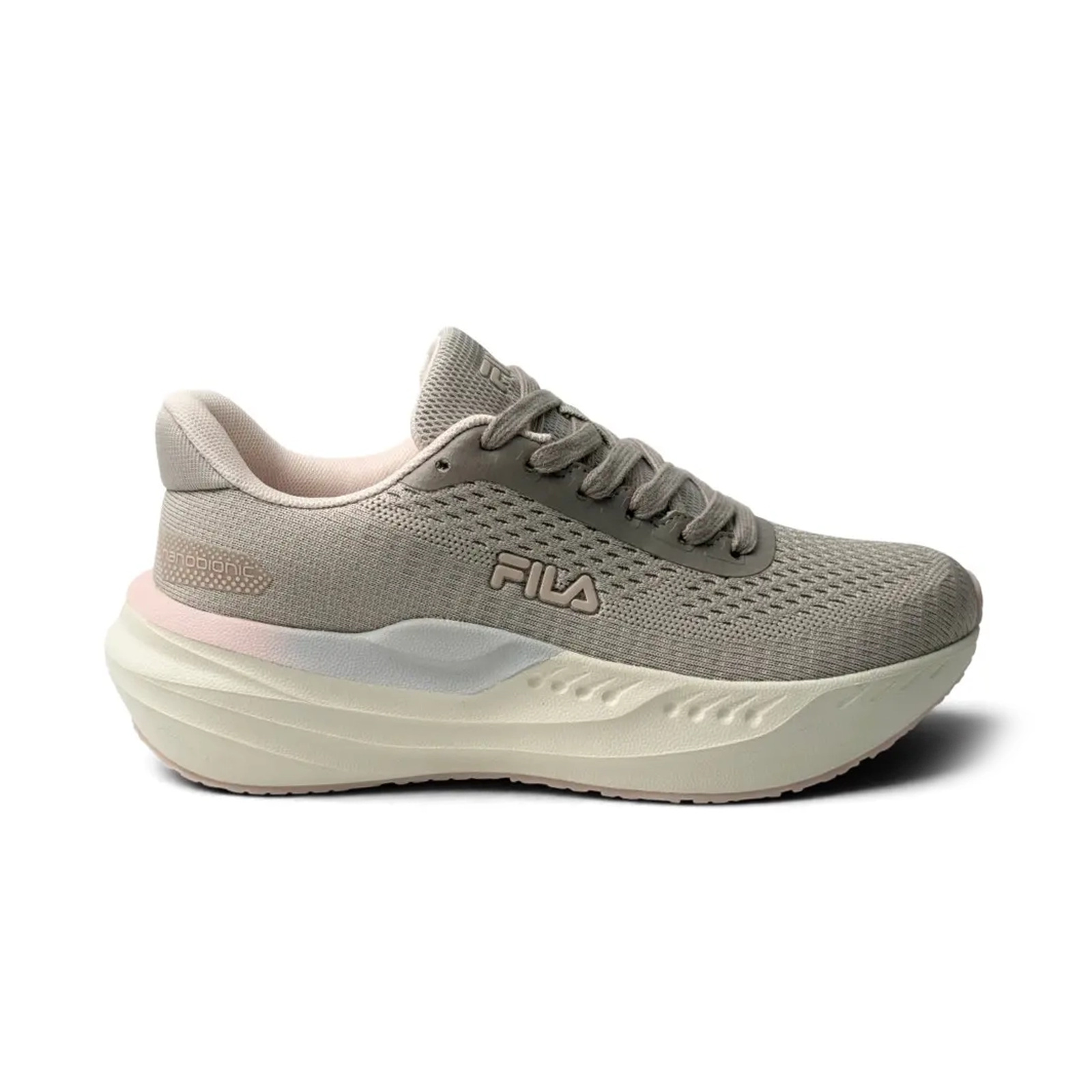 FILA Samoa 5 Nanobionic Λευκά — πλάγια όψη