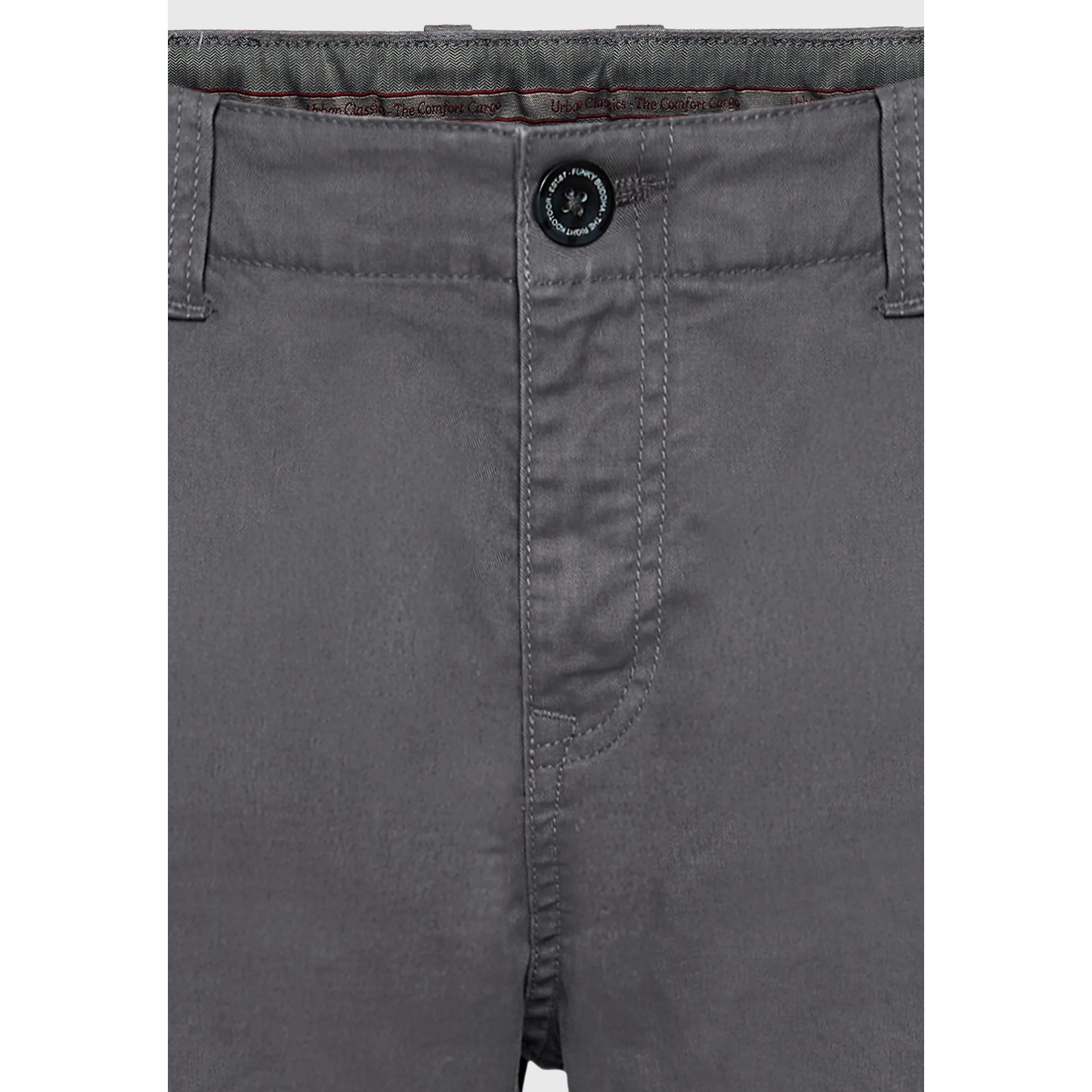 Funky Buddha ανδρικό cargo παντελόνι mid-rise Elephant Grey – φωτογραφία προϊόντος 2