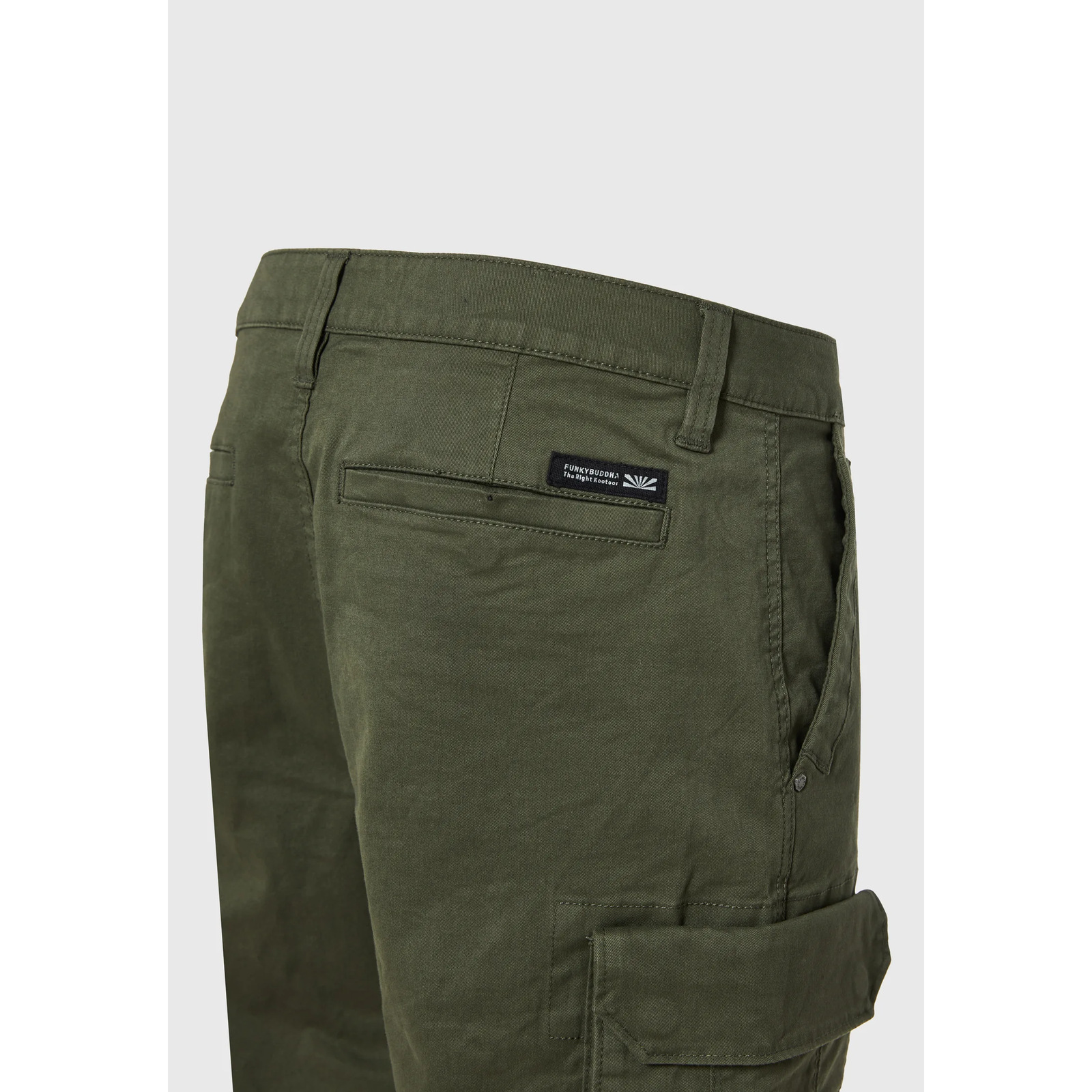 Funky Buddha ανδρικό cargo jogger παντελόνι Deep Forest – φωτογραφία προϊόντος 5