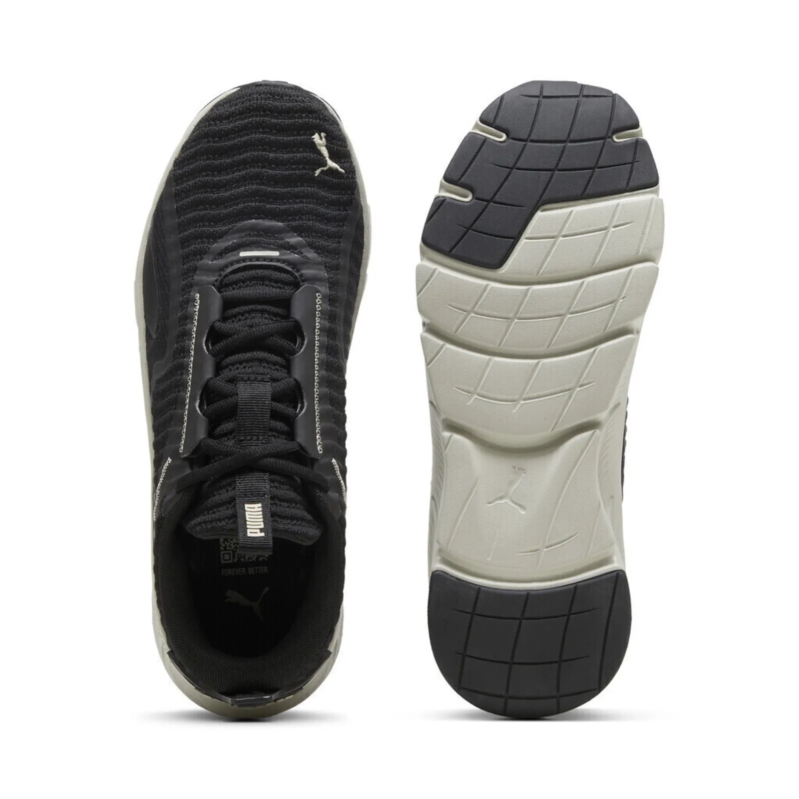 Puma Flexfocus Lite Better Knit 379536-07 Ανδρικά Παπούτσια Running Μαύρα – Photo 4